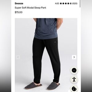 Black Saxx Snooze Pants for Men